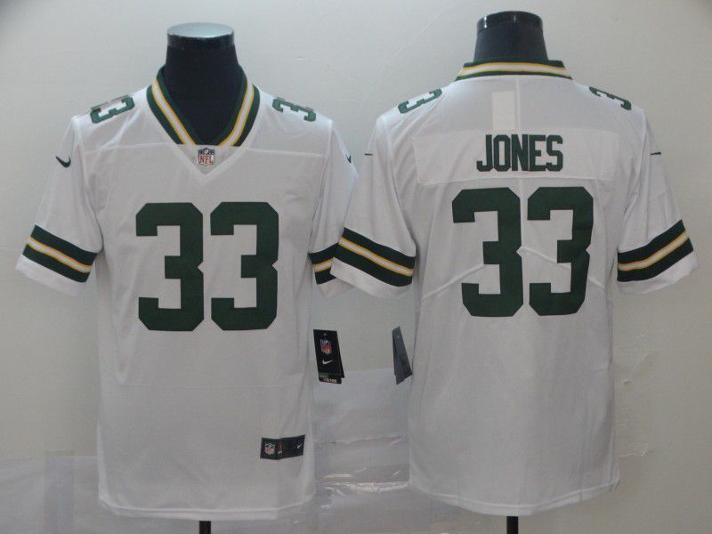 Men Green Bay Packers #33 Jones White Nike Vapor Untouchable Limited Player NFL Jerseys->cleveland browns->NFL Jersey